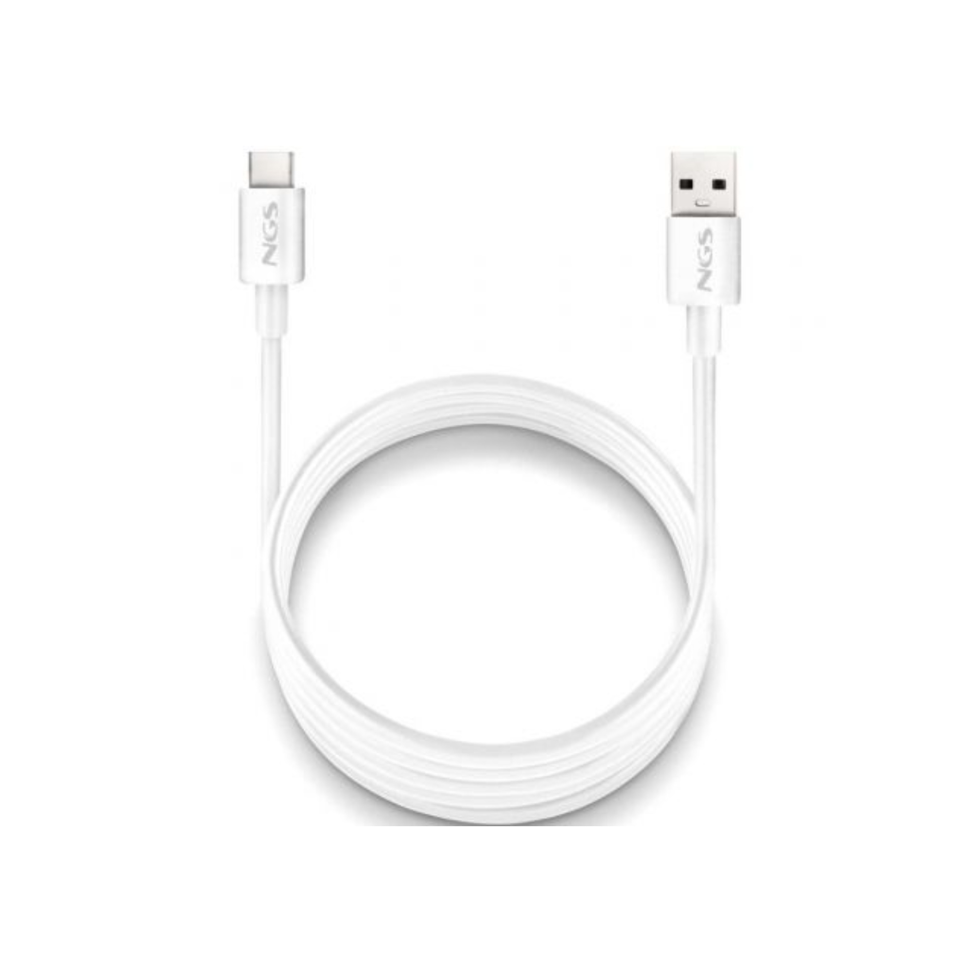 NGS CABLE CARGA RAPIDA USB-A A USB-C 1M BLANCO
